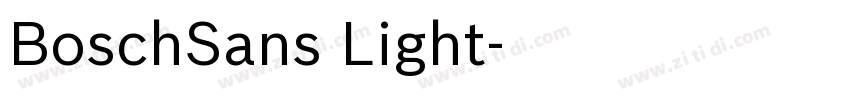 BoschSans Light字体转换